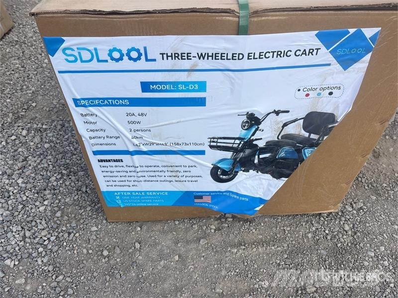 SDLOOL SL-D3 Electric Trike (Unused) Sõiduautod