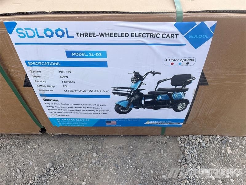 SDLOOL SL-D3 Electric Trike (Unused) Sõiduautod