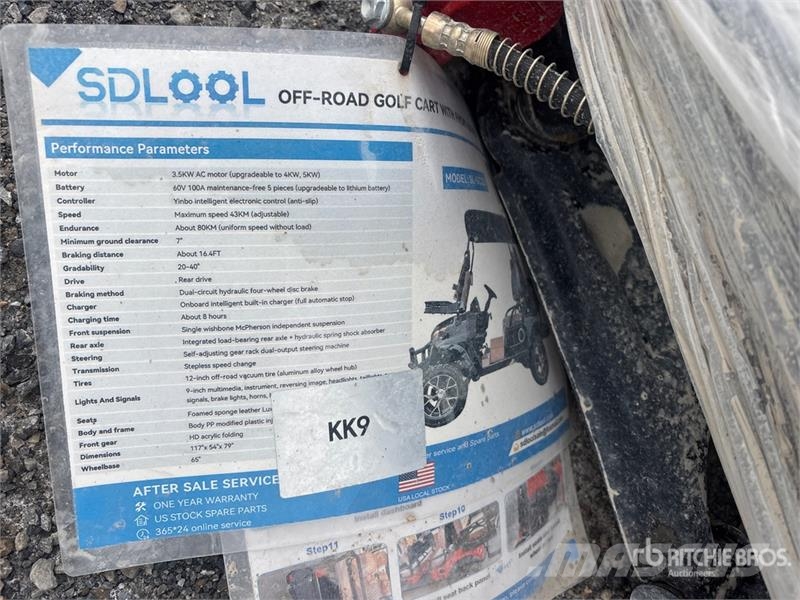 SDLOOL SL-GC22S Electric Off-Road Golf Cart (Unuse Гольф-мобілі