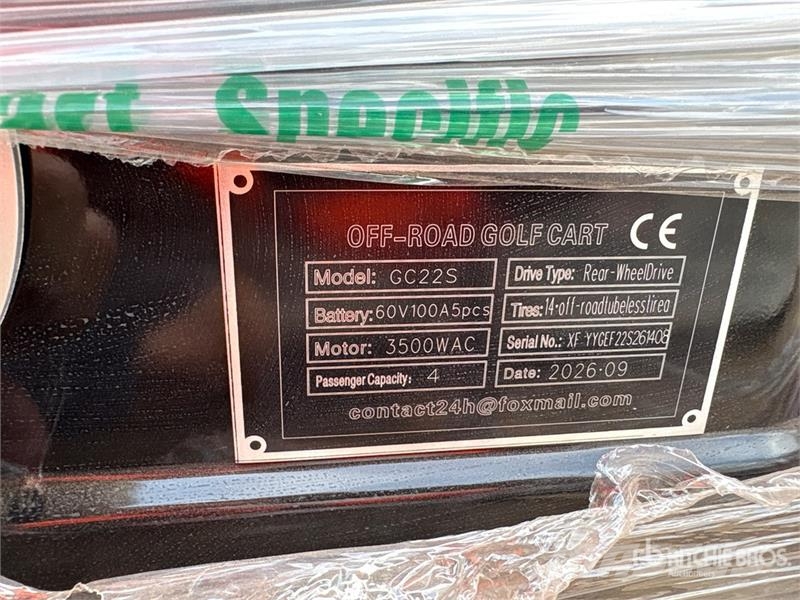  SDLOOL SL-GC22S Electric Off-Road Golf Cart (Unuse Golfbil