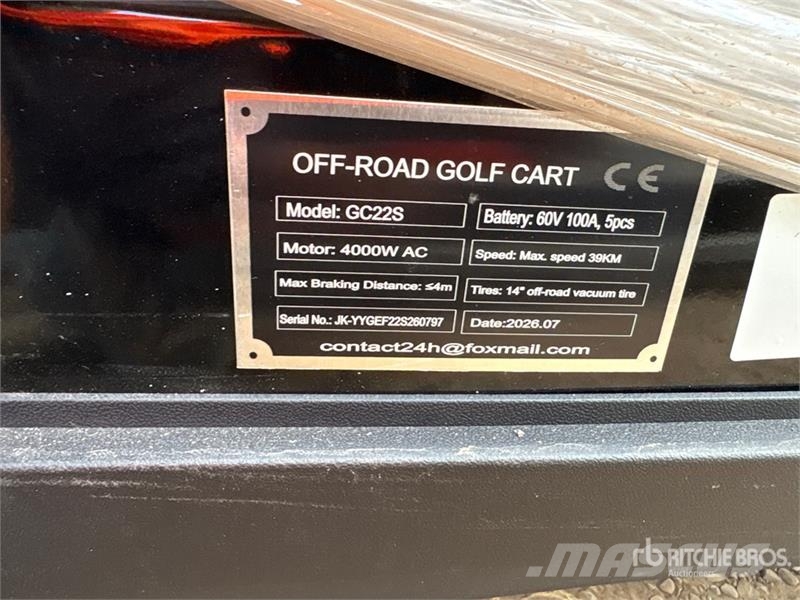 SDLOOL SL-GC22S Electric Off-Road Golf Cart (Unuse Golfbil