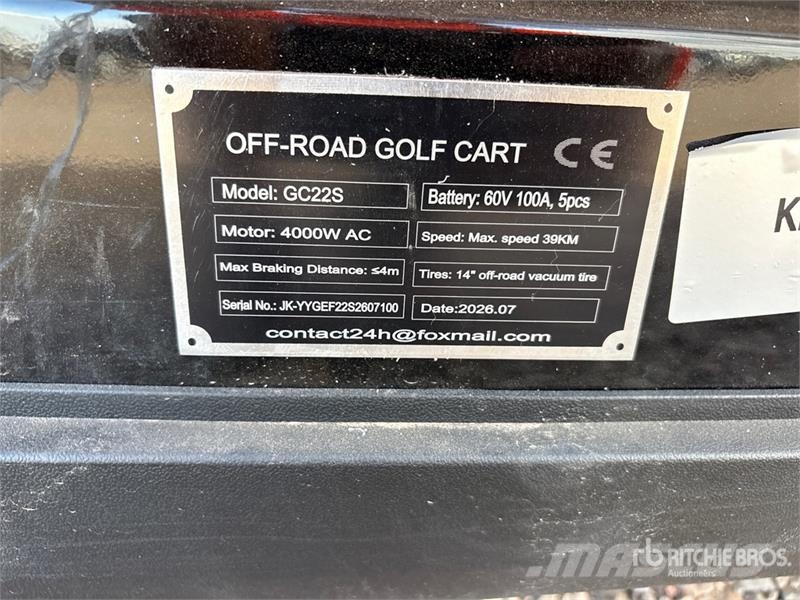 SDLOOL SL-GC22S Electric Off-Road Golf Cart (Unuse Golfbil