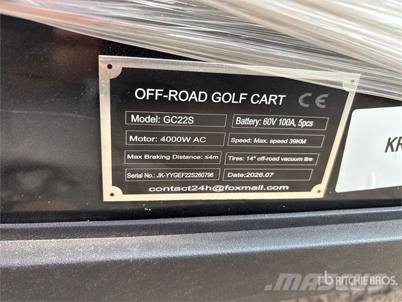  SDLOOL SL-GC22S Electric Off-Road Golf Cart (Unuse Golfbil