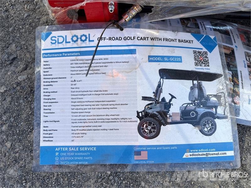 SDLOOL SL-GC22S Electric Off-Road color is black G Golfikärud