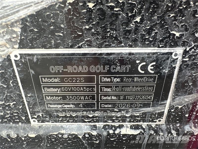 SDLOOL SL-GC22S Electric Off-Road Golf Cart (Unuse Гольф-мобілі