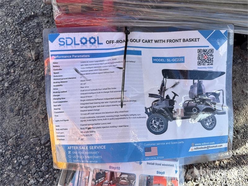SDLOOL SL-GC22S Electric Off-Road color is blue Go Golfkarretjes / golf carts