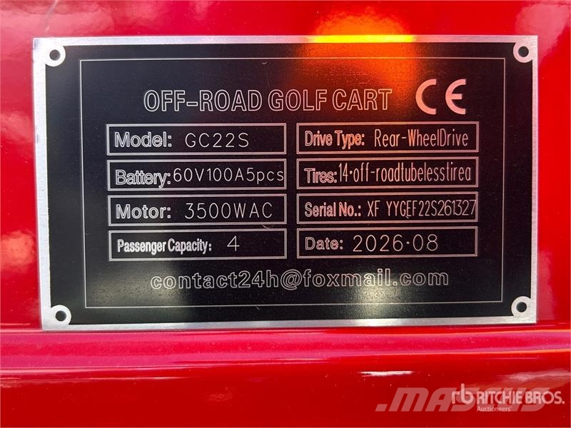 SDLOOL SL-GC22S Electric Off-Road Golf Cart (Unuse Golf vozila