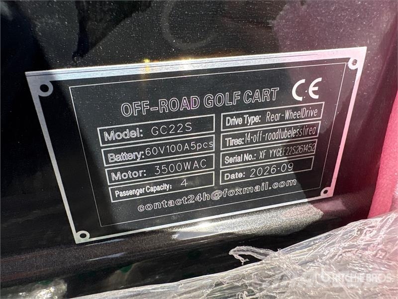  SDLOOL SL-GC22S Electric Off-Road Golf Cart (Unuse 高爾夫球車