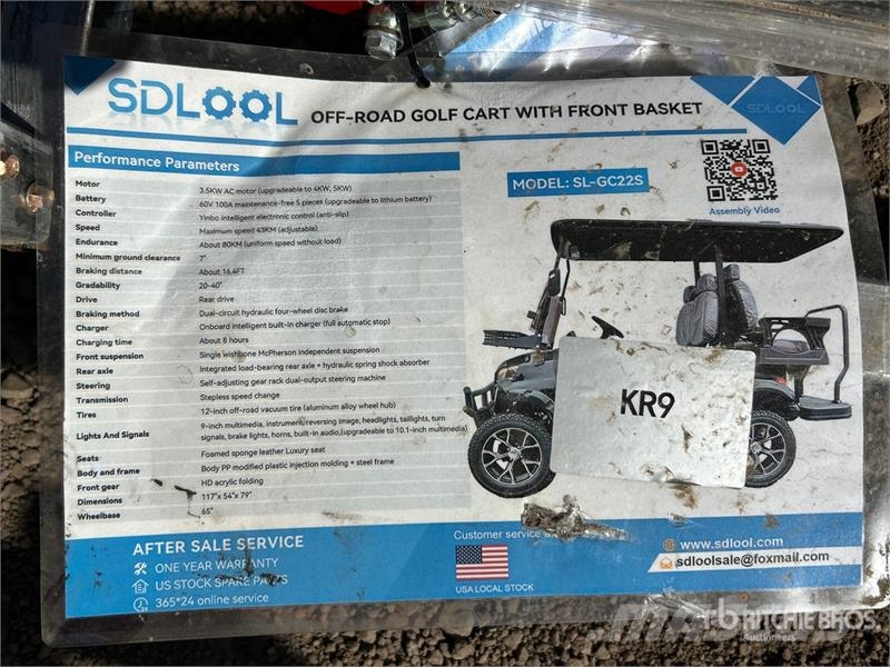 SDLOOL SL-GC22S Electric Off-Road Golf Cart (Unuse Golf vozila