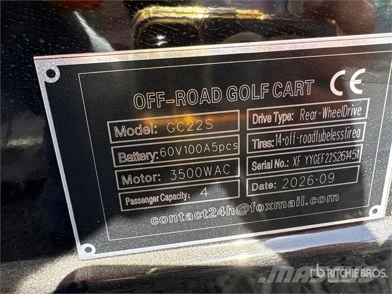 SDLOOL SL-GC22S Electric Off-Road Golf Cart (Unuse 高爾夫球車
