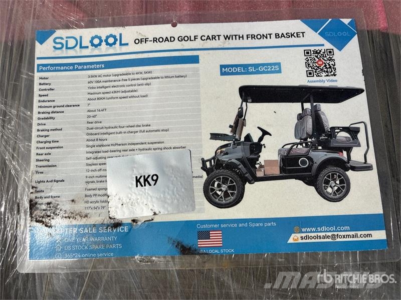  SDLOOL SL-GC22S Electric Off-Road Golf Cart (Unuse 高爾夫球車