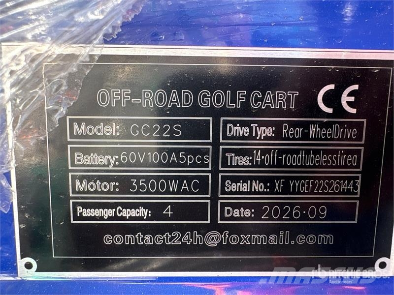 SDLOOL SL-GC22S Electric Off-Road color is blue Go Golfkarretjes / golf carts