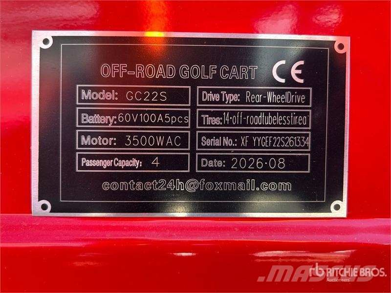 SDLOOL SL-GC22S Electric Off-Road Golf Cart (Unuse Golf vozila