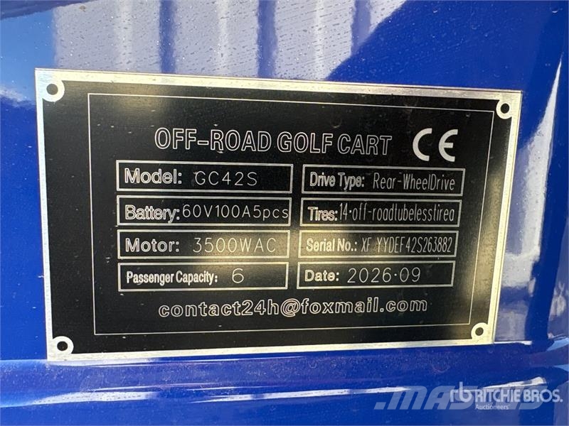 SDLOOL SL-GC42S Electric Off-Road color is blue Go Golfkarretjes / golf carts