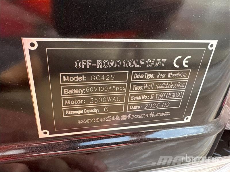  SDLOOL SL-GC42S Electric Off-Road Golf Cart (Unuse Golfbil