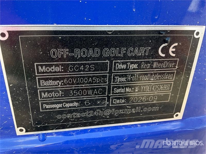 SDLOOL SL-GC42S Electric Off-Road Golf Cart (Unuse Golfo vežimėliai
