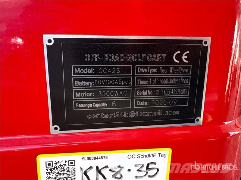 SDLOOL SL-GC42S Electric Off-Road color is red Gol Golfikärud