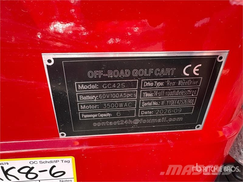 SDLOOL SL-GC42S Electric Off-Road color is red Gol Golfikärud