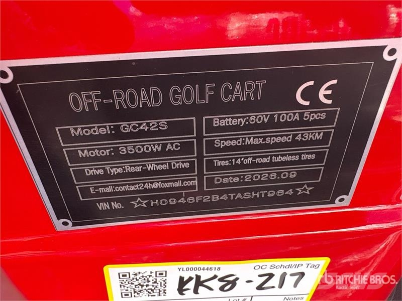 SDLOOL SL-GC42S Electric Off-Road color is red Gol Golfikärud