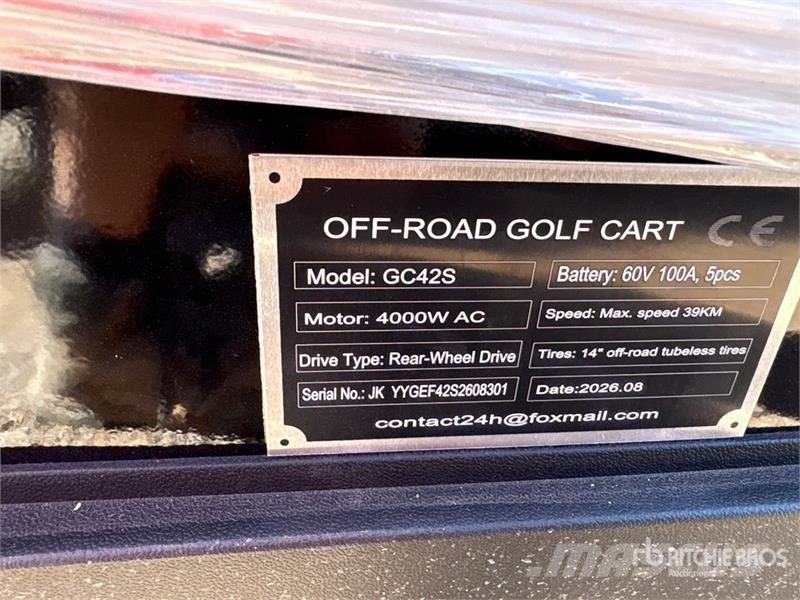  SDLOOL SL-GC42S Electric Off-Road Golf Cart (Unuse Golfové vozíky
