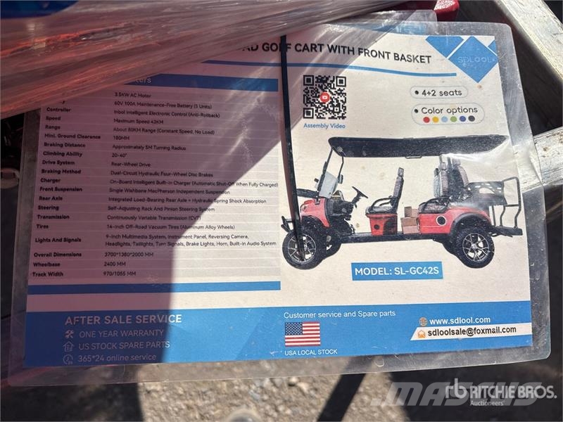 SDLOOL SL-GC42S Electric Golf Cart (Unused) 高尔夫球车