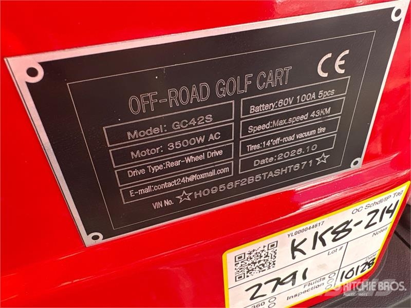 SDLOOL SL-GC42S Electric Off-Road color is red Gol Golfikärud