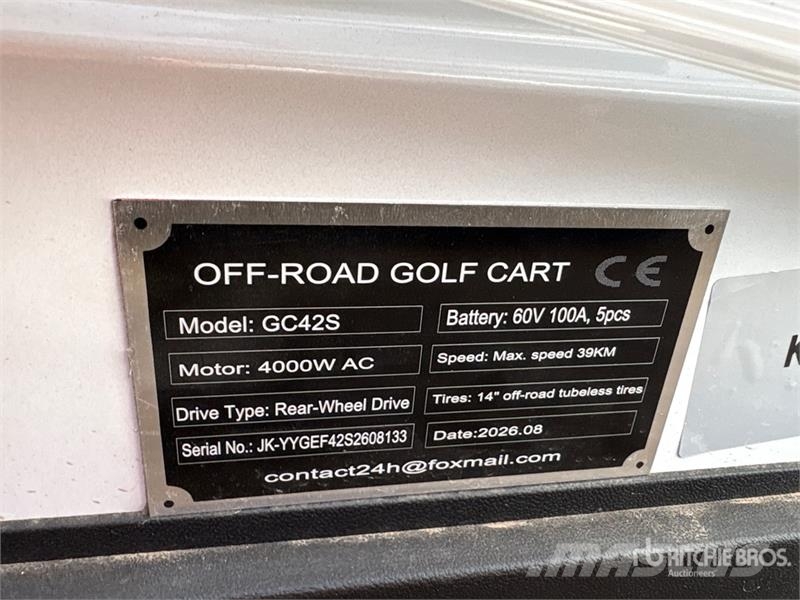  SDLOOL SL-GC42S Electric Off-Road Golf Cart (Unuse Golfbil