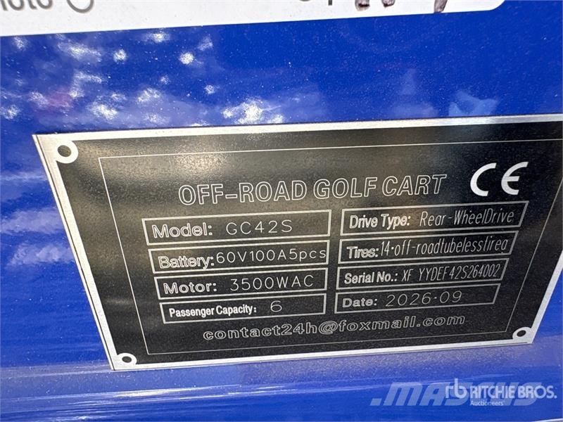  SDLOOL SL-GC42S Electric Off-Road Golf Cart (Unuse 高爾夫球車