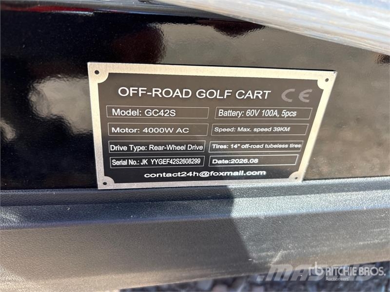  SDLOOL SL-GC42S Electric Off-Road Golf Cart (Unuse Golfové vozíky
