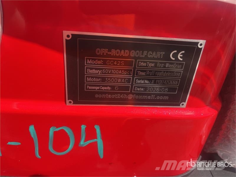SDLOOL SL-GC42S Electric Golf Cart (Unused) Golf cart