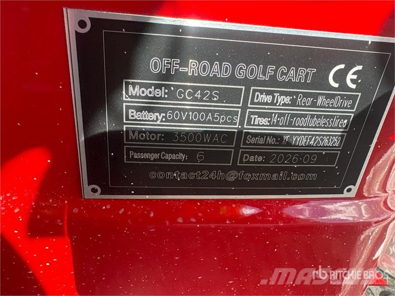 SDLOOL SL-GC42S Electric Off-Road Golf Cart (Unuse Golfové vozíky