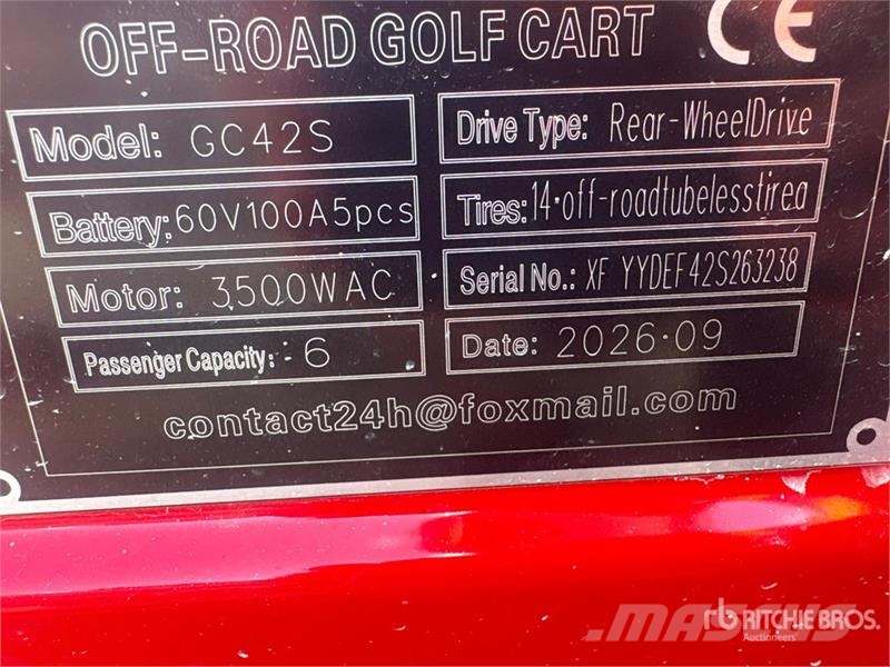 SDLOOL SL-GC42S Electric Off-Road Golf Cart (Unuse Golfové vozíky