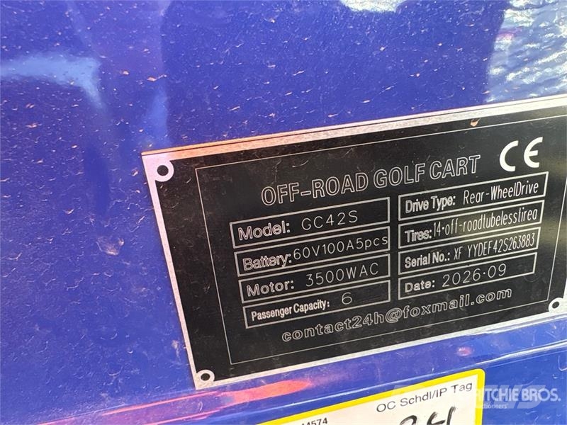 SDLOOL SL-GC42S Electric Off-Road color is blue Go Golfikärud