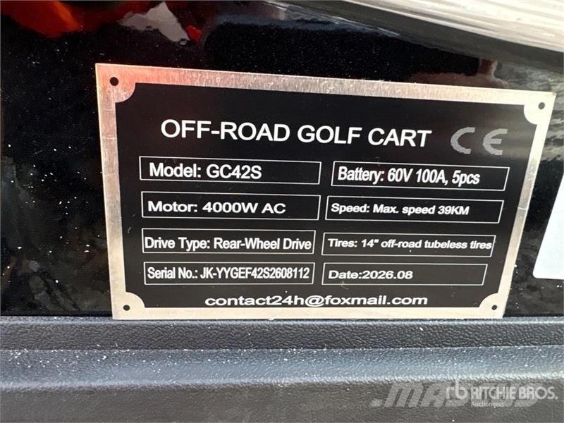  SDLOOL SL-GC42S Electric Off-Road Golf Cart (Unuse Golfbil