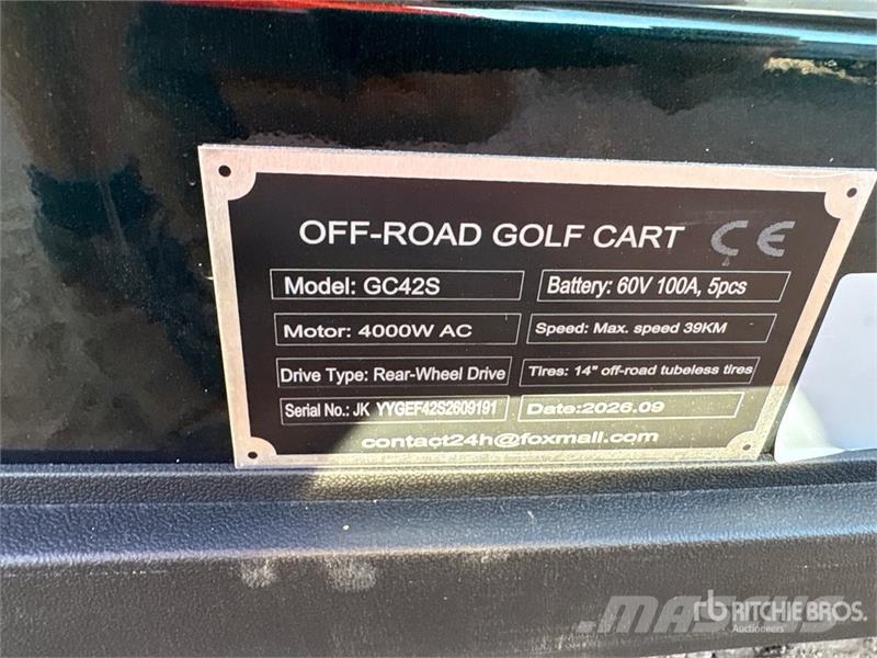 SDLOOL SL-GC42S Electric Off-Road Golf Cart (Unuse Kola za golf