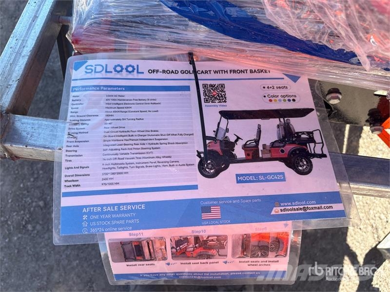SDLOOL SL-GC42S Electric Golf Cart (Unused) Golf cart