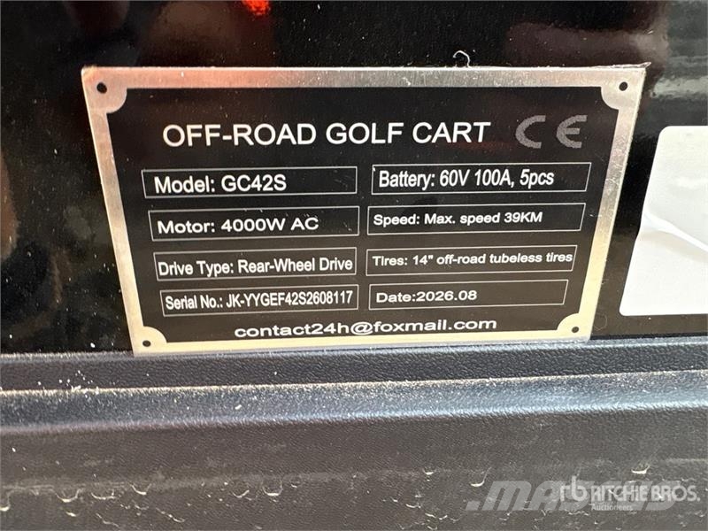  SDLOOL SL-GC42S Electric Off-Road Golf Cart (Unuse Golfbil