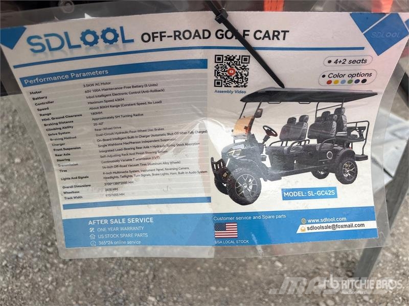 SDLOOL SL-GC42S Off-Road Golf Cart (Unused) Гольф-мобілі