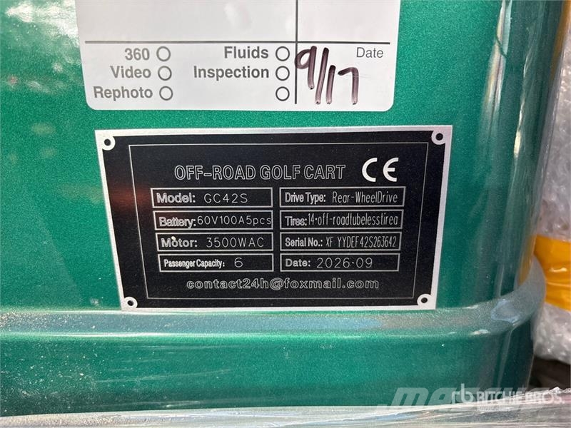  SDLOOL SL-GC42S Off-Road Golf Cart (Unused) 高爾夫球車