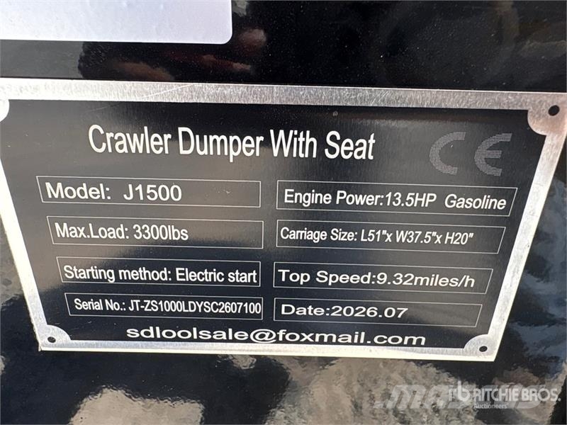 SDLOOL SL-J1500 Dumper (Unused) Dumpers εργοταξίου