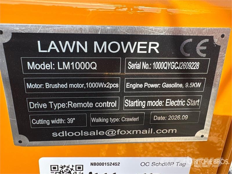 SDLOOL SL-LM1000Q Remote Control Lawn Mower (Unuse ركوب الحشائش