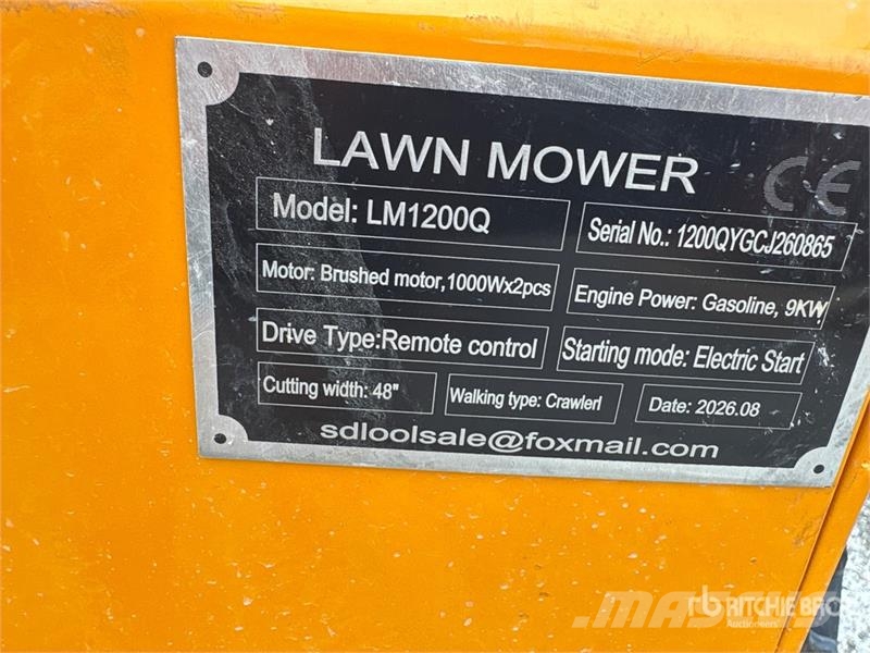 SDLOOL SL-LM1200Q Remote Control Lawn Mower (Unuse ركوب الحشائش