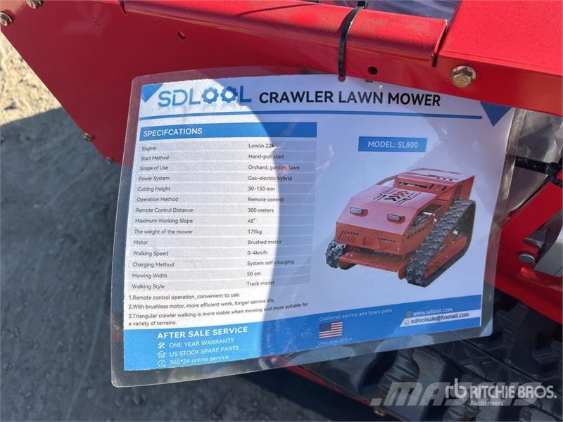 SDLOOL SL800 Remote Control Lawn Mower (Unused) Sodo traktoriukai-vejapjovės