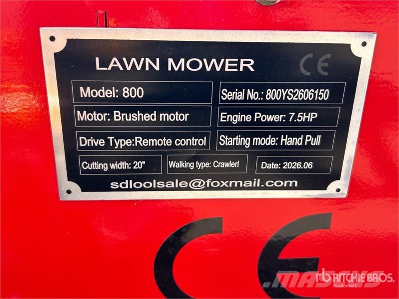 SDLOOL SL800 Remote Control Lawn Mower (Unused) Murutraktorid