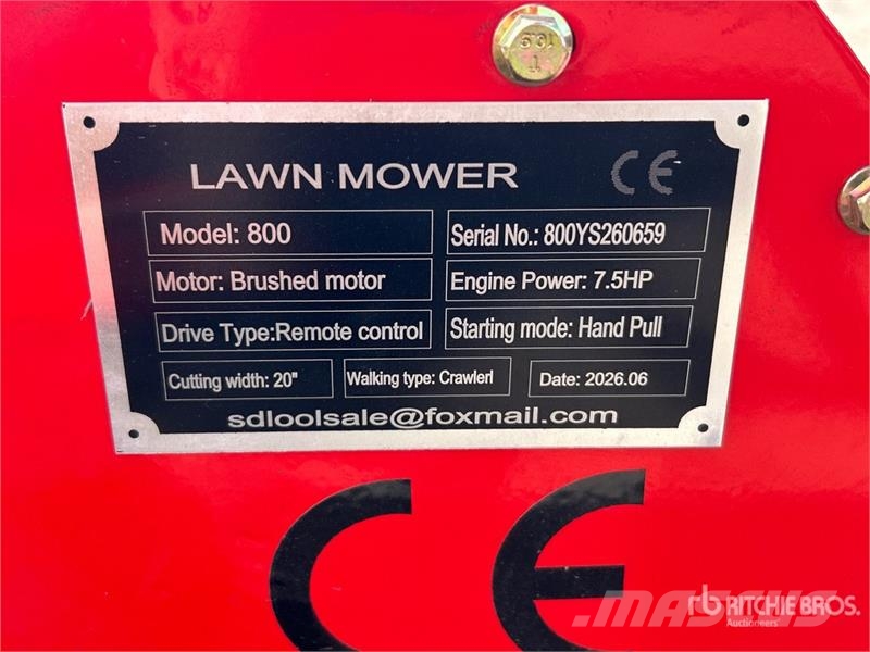  SDLOOL SL800 Remote Control Lawn Mower (Unused) ركوب الحشائش