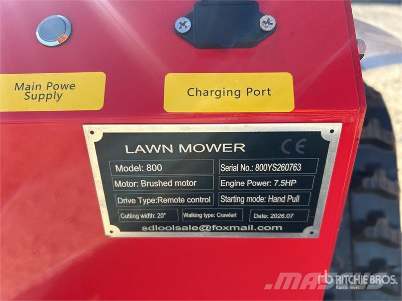 SDLOOL SL800 Remote Control Lawn Mower (Unused) Sodo traktoriukai-vejapjovės