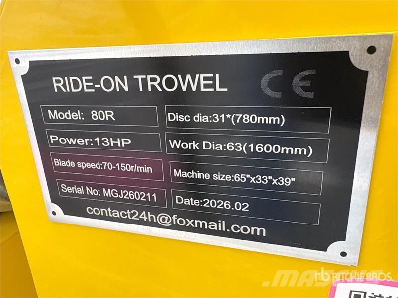 SDLOOL SL80R Power Trowel (Unused) Palas