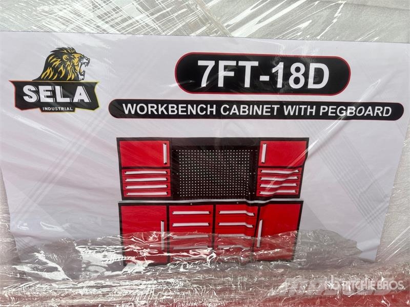  SELA 7FT-18D 18-Drawer Workbench (Unused) مكونات أخرى