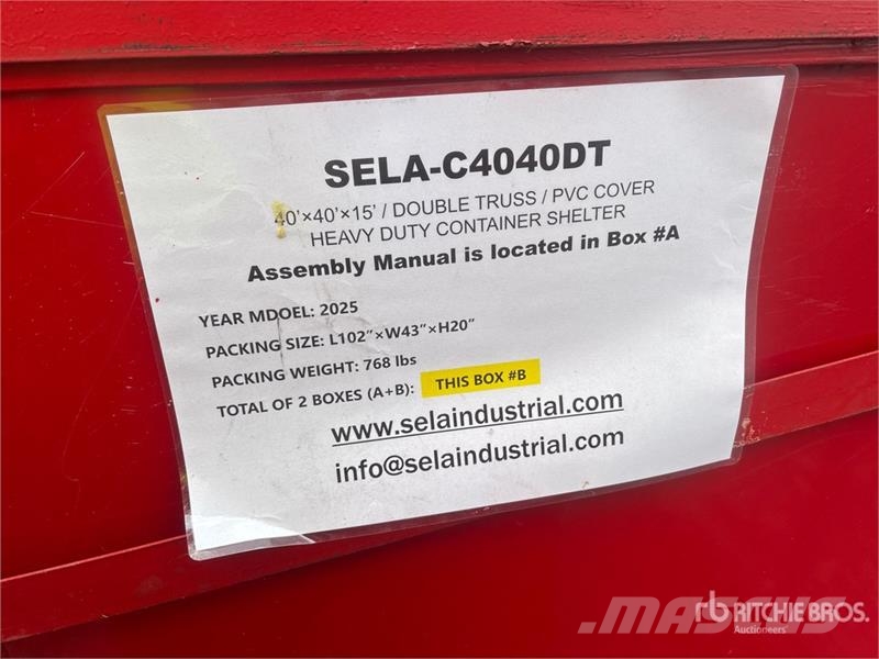 SELA C4040DT 40 ft x 40 ft Container Shelter (Unus 其他