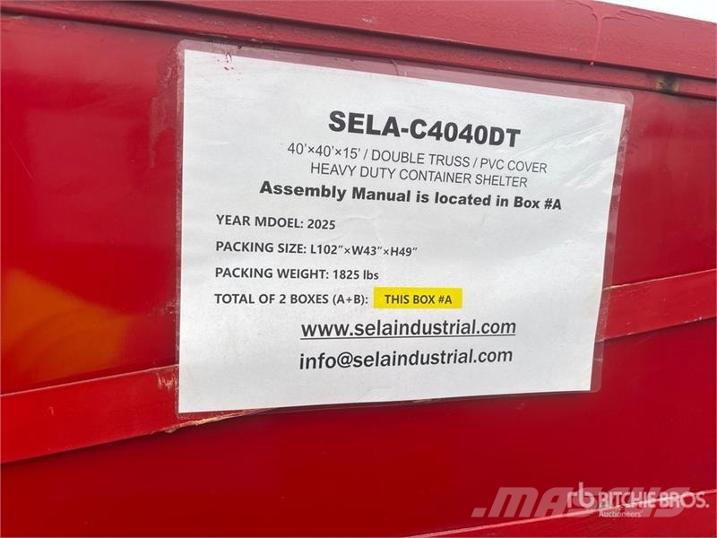 SELA C4040DT 40 ft x 40 ft Container Shelter (Unus 其他